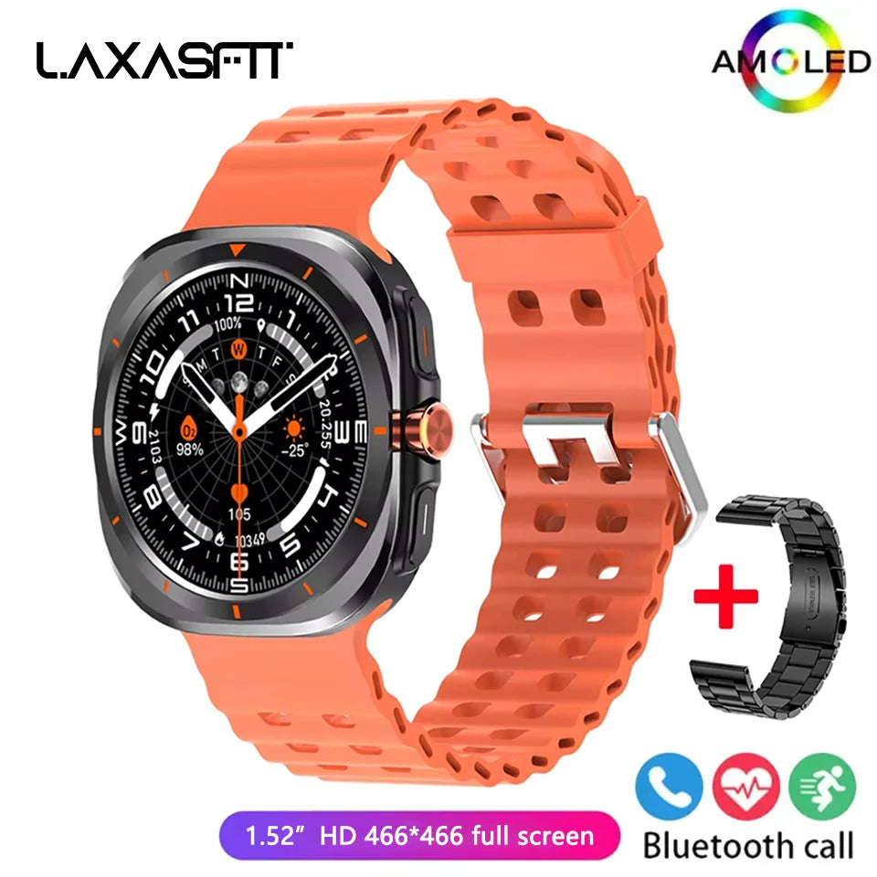 LAXASFIT 2025 New Smartwatch GT7 Ultra 1.52-inch AMOLED HD Display Bluetooth Talking Sports Smartwatch Men Women Watch Gift