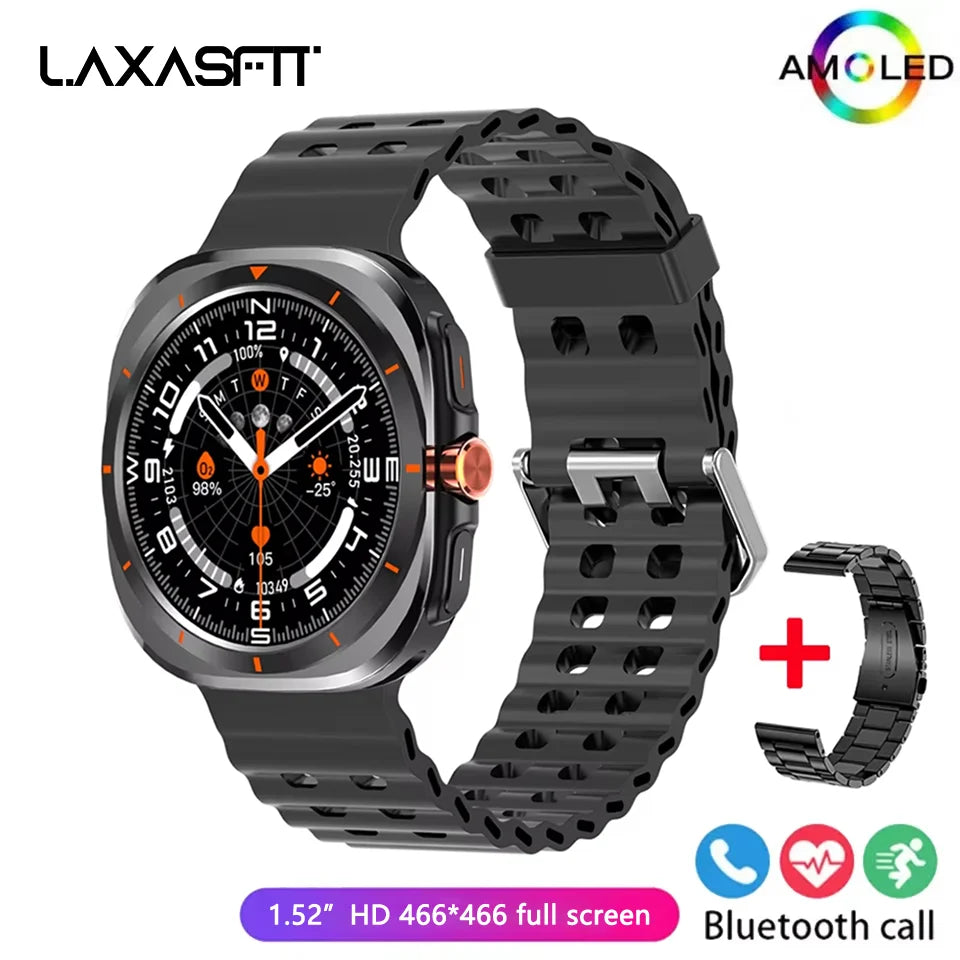 LAXASFIT 2025 New Smartwatch GT7 Ultra 1.52-inch AMOLED HD Display Bluetooth Talking Sports Smartwatch Men Women Watch Gift
