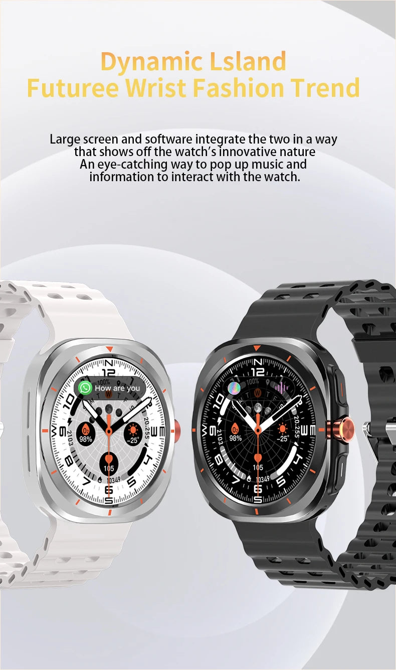 LAXASFIT 2025 New Smartwatch GT7 Ultra 1.52-inch AMOLED HD Display Bluetooth Talking Sports Smartwatch Men Women Watch Gift