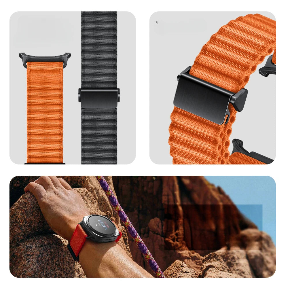 Nylon Strap For Samsung Galaxy Watch Ultra 47mm Breathable sports replacement wristband For Galaxy Ultra Bracelet accessories