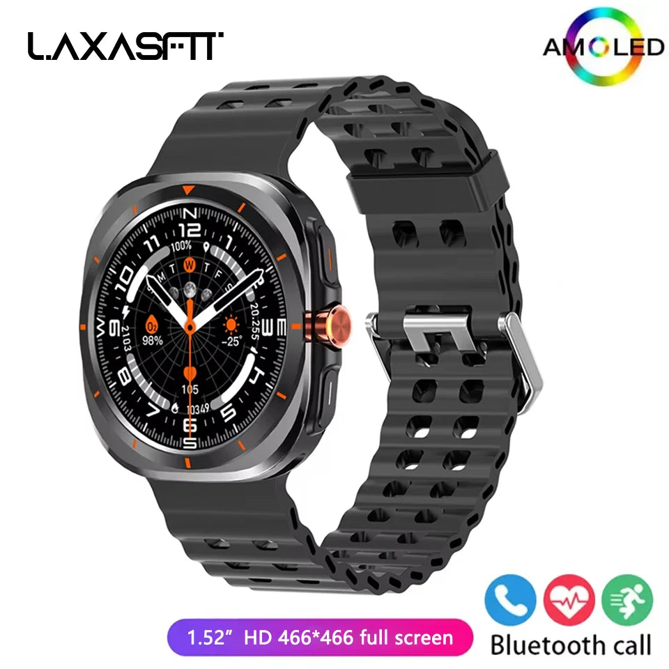 LAXASFIT 2025 New Smartwatch GT7 Ultra 1.52-inch AMOLED HD Display Bluetooth Talking Sports Smartwatch Men Women Watch Gift