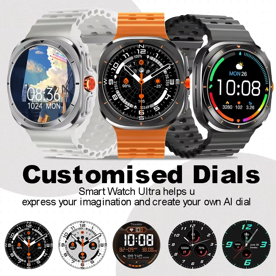 LAXASFIT 2025 New Smartwatch GT7 Ultra 1.52-inch AMOLED HD Display Bluetooth Talking Sports Smartwatch Men Women Watch Gift