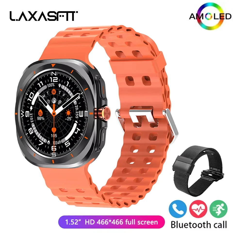LAXASFIT 2025 New Smartwatch GT7 Ultra 1.52-inch AMOLED HD Display Bluetooth Talking Sports Smartwatch Men Women Watch Gift