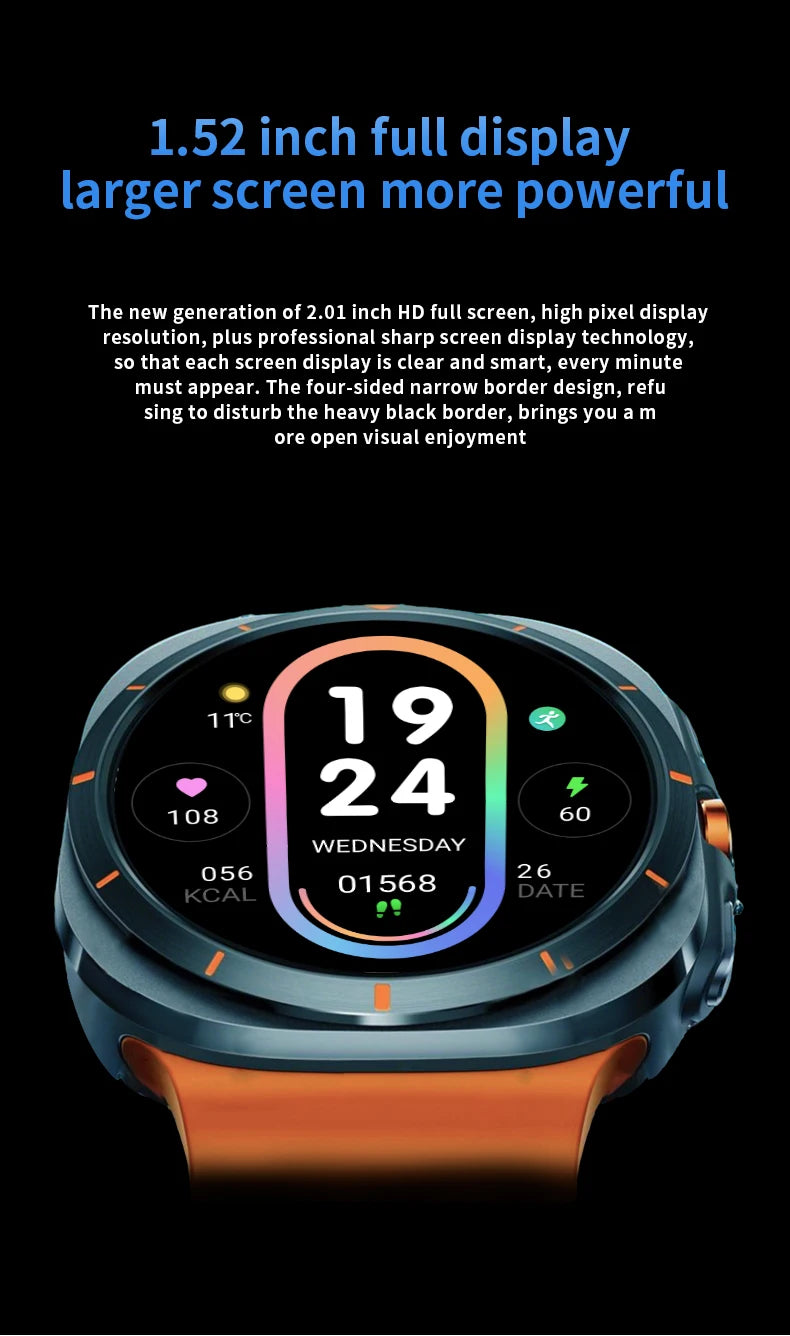 LAXASFIT 2025 New Smartwatch GT7 Ultra 1.52-inch AMOLED HD Display Bluetooth Talking Sports Smartwatch Men Women Watch Gift