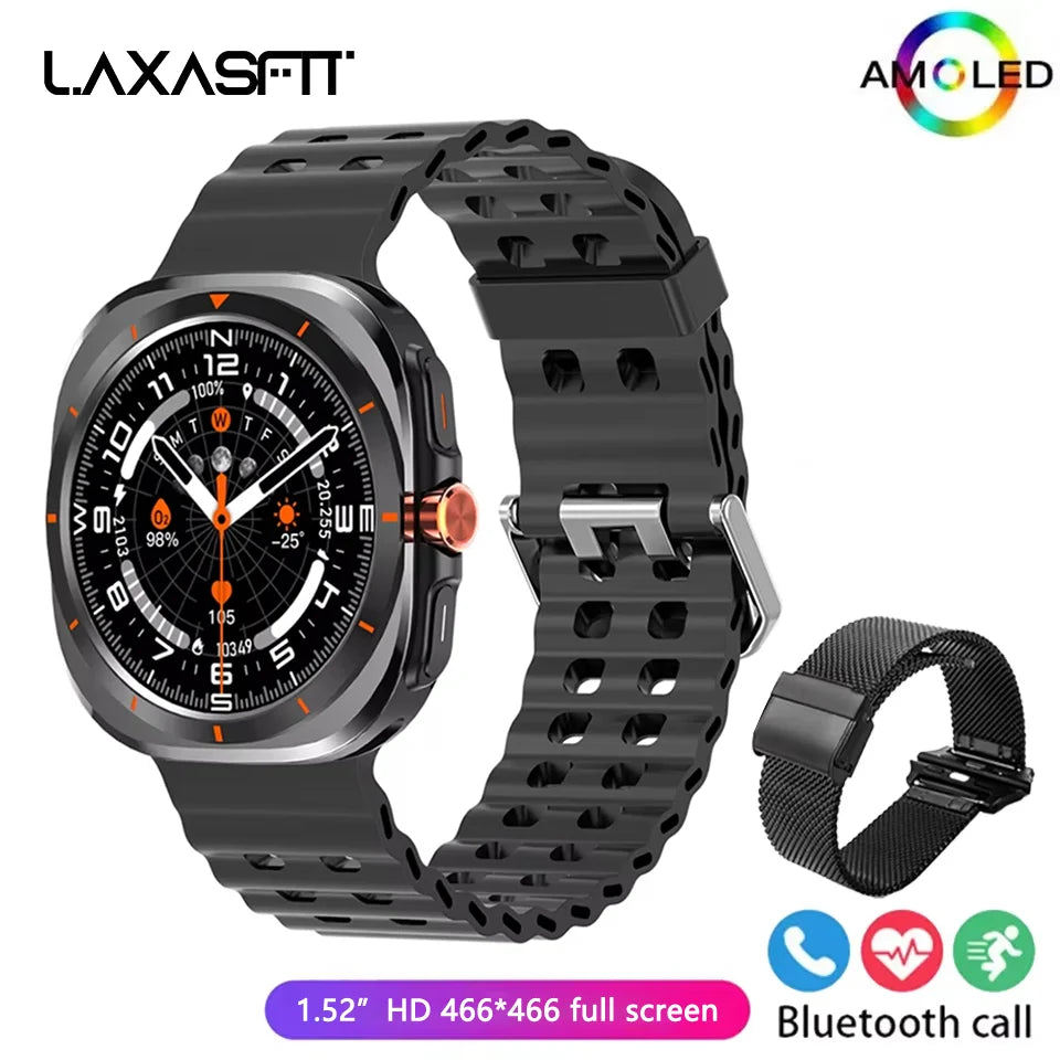 LAXASFIT 2025 New Smartwatch GT7 Ultra 1.52-inch AMOLED HD Display Bluetooth Talking Sports Smartwatch Men Women Watch Gift
